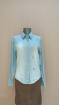 РУБАШКА от AQUA JEANS, размер S, для женщин — секонд хенд ТВОЁ ВРЕМЯ