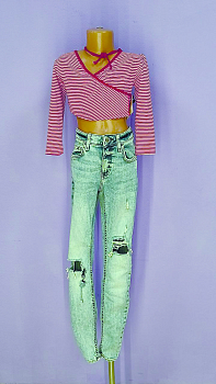 ДЖИНСЫ от RIVER ISLAND, размер 8, для девочек — секонд хенд ТВОЁ ВРЕМЯ